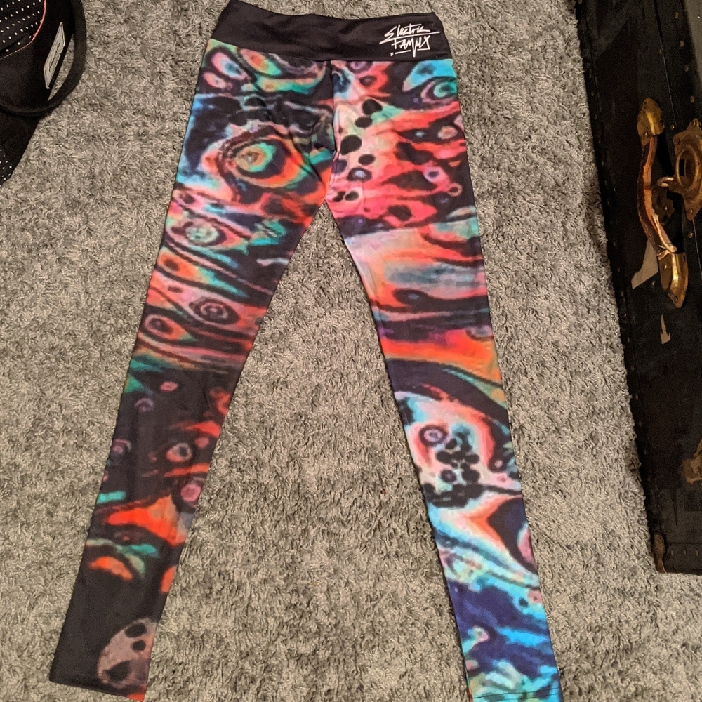 NWOT Electric Family "Acid" leggings